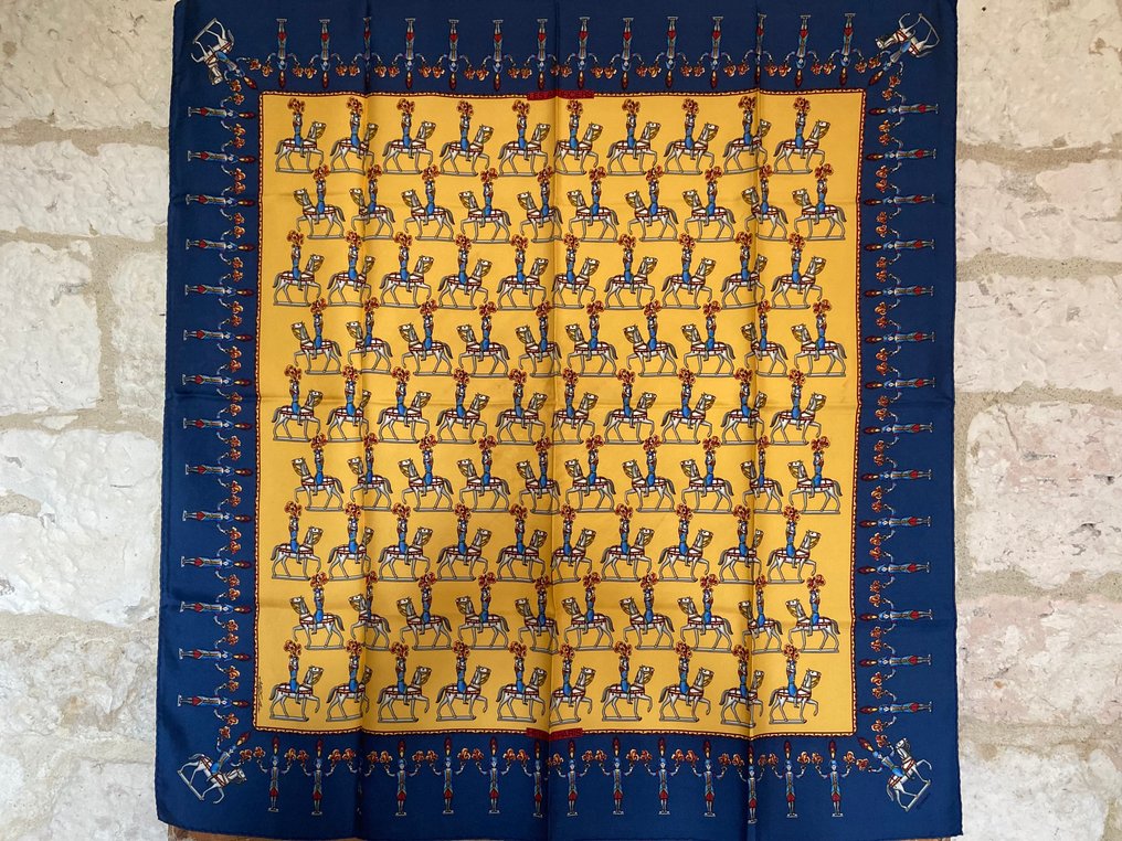 Hermès - " Les Artificiers" by Michel Duchene 1987 Rare - Sciarpa #1.0