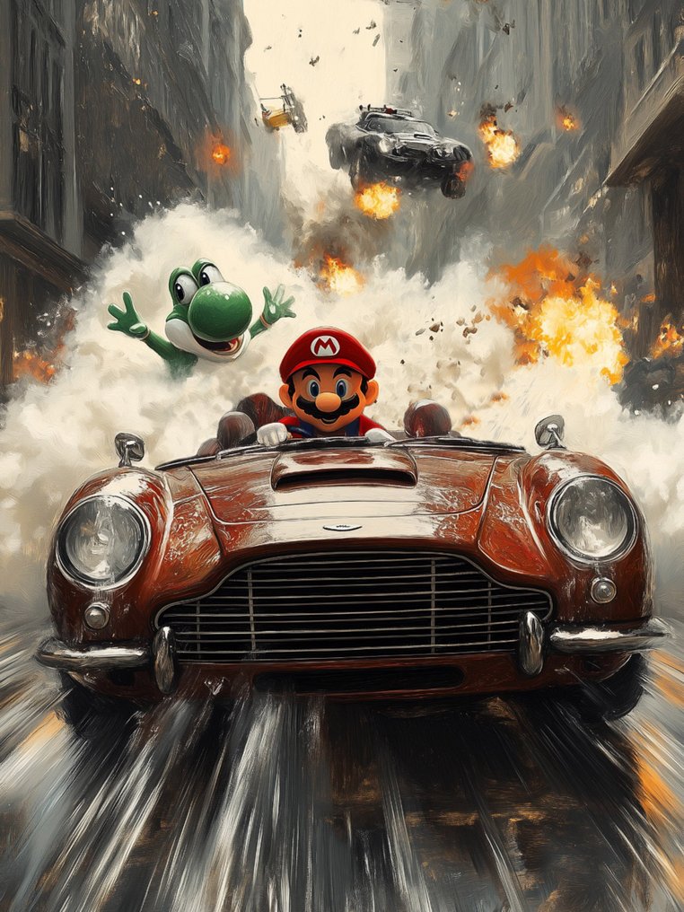 Canvas Fit-Alberto Ricardo - Mario y Yoshi: Caos sobre Ruedas #1.0