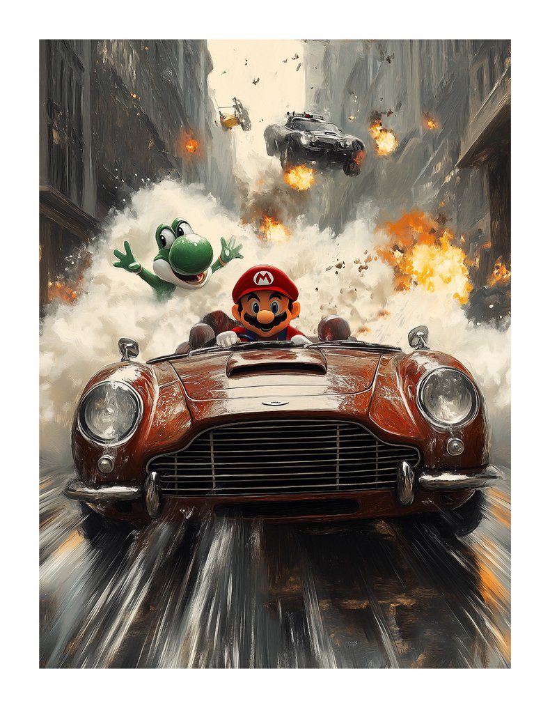 Canvas Fit-Alberto Ricardo - Mario y Yoshi: Caos sobre Ruedas #1.0