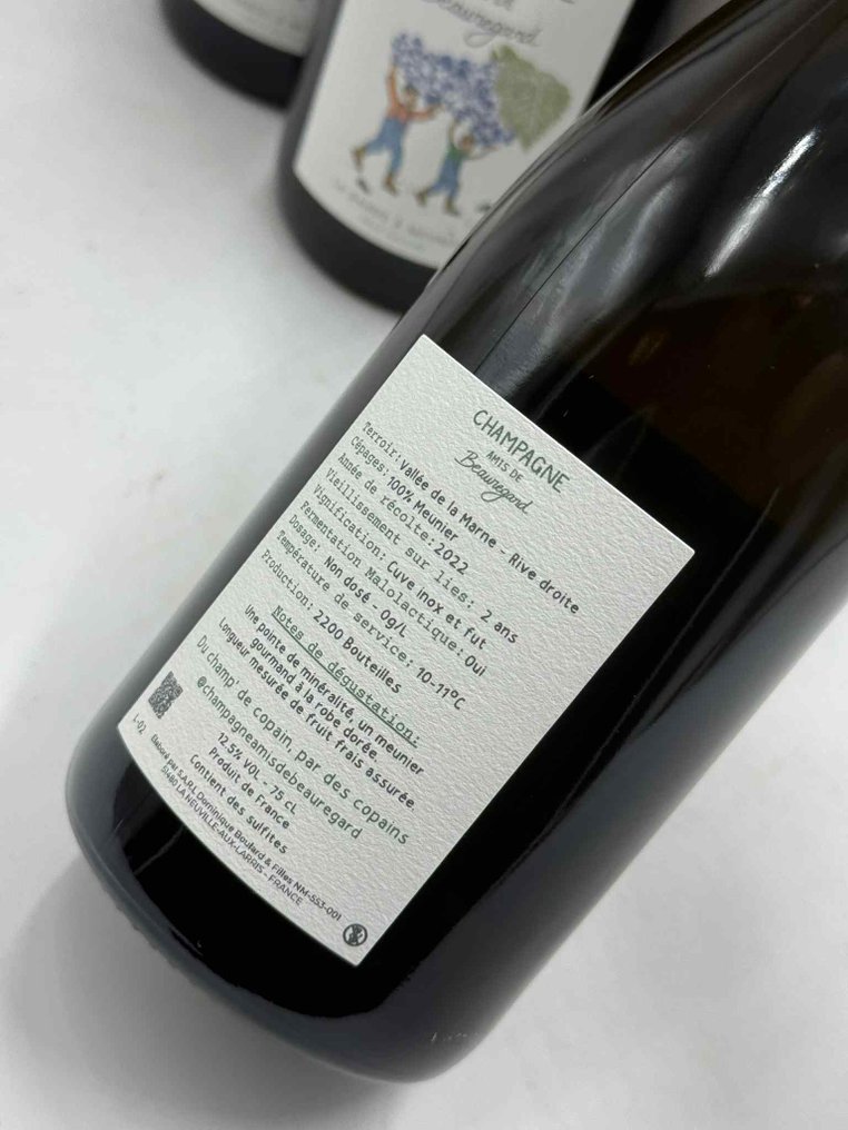 Amis de Beauregard, La Bande à Meunier - Champagne Brut Nature - 6 Pullot (0.7 L) #2.1