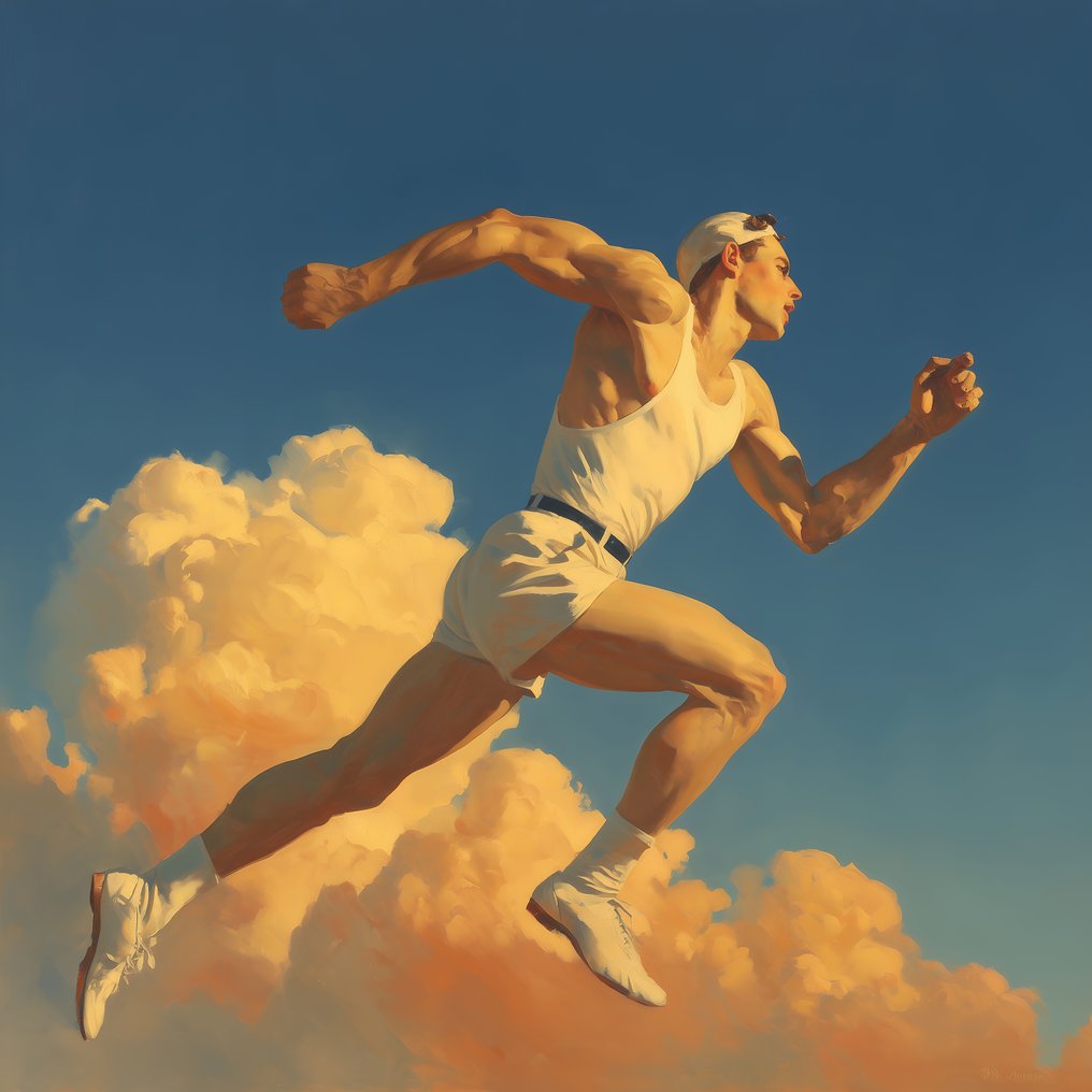 Le Yack (1972) - Runner in the Clouds – Signée – Édition limitée #1.0