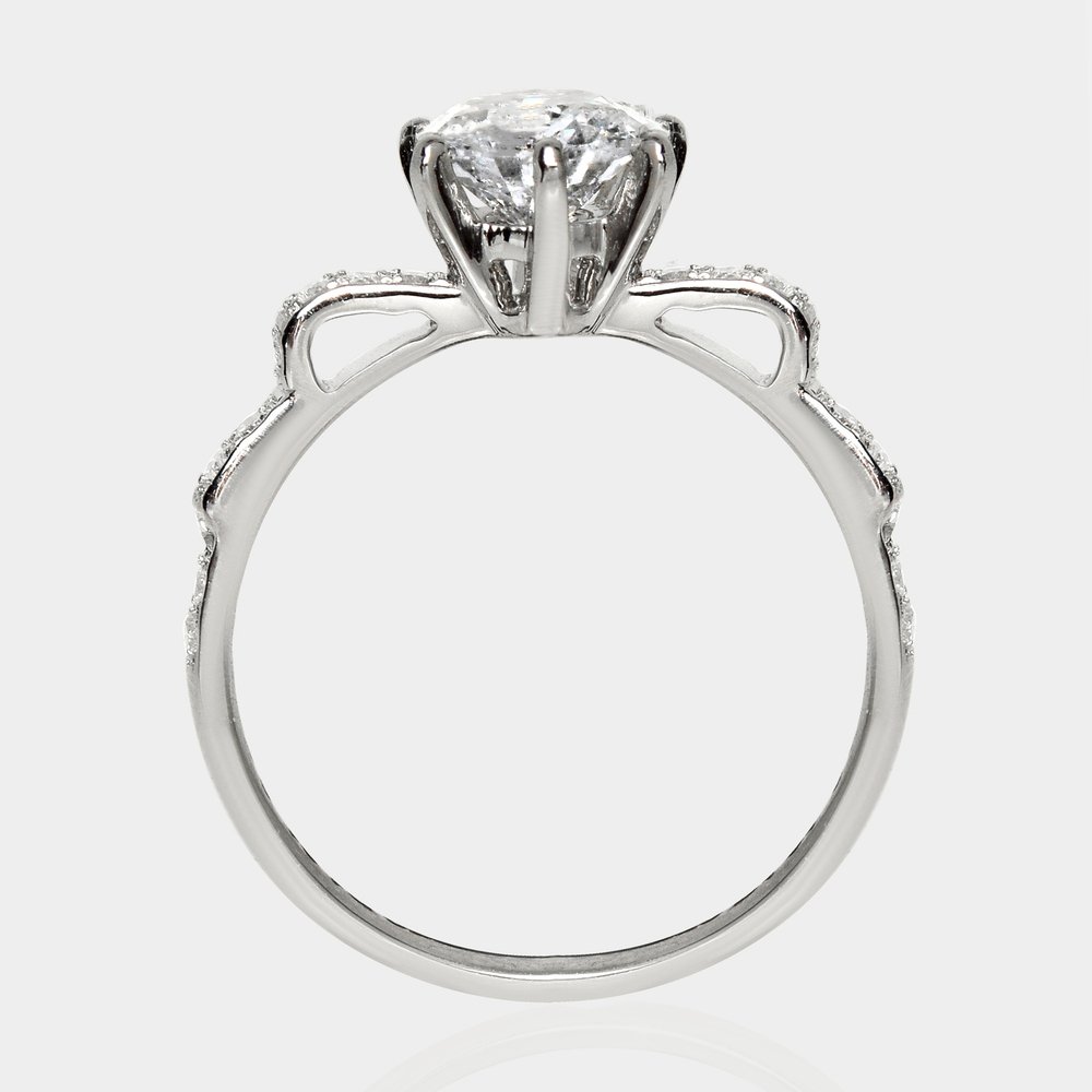 沒有保留價 - 戒指 - 18 克拉 白金, IGI 1.00 克拉 2EX G 无瑕 FL -  1.20ct. tw. 鉆石 (天然) - 鉆石 #2.1