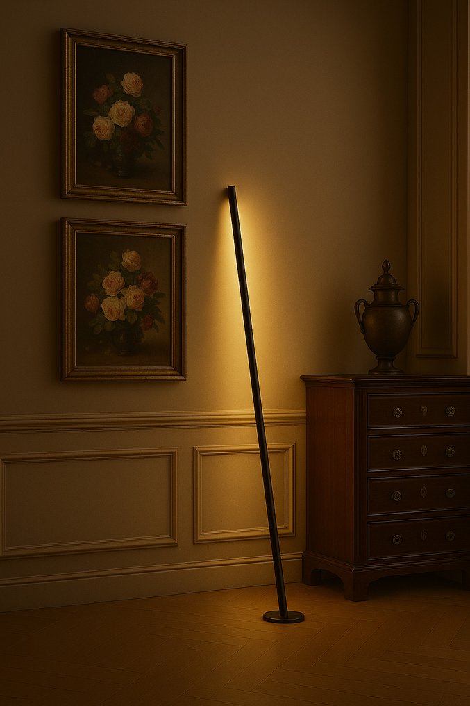 CristofaroLuce - Tommaso Cristofaro - Gulvlampe - Gica Contra gulvlampe mattsvart - Aluminium - Gica Contra gulvlampe #1.0