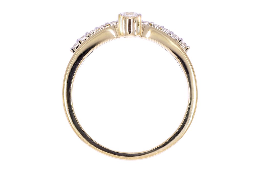 Gyűrű - 18 kt. Sárga arany, Ródiumozott -  0.32ct. tw. Gyémánt (Természetes) - Maison d'Anvers #3.2