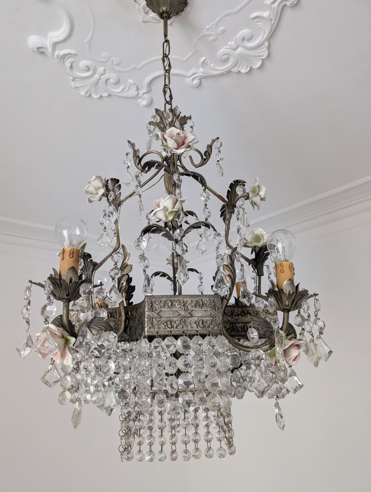 枝形吊灯 - 水晶 - Roselline陶瓷 #1.0