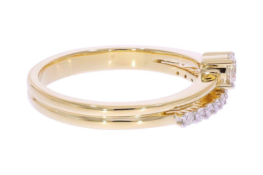 Gyűrű - 18 kt. Sárga arany, Ródiumozott -  0.32ct. tw. Gyémánt (Természetes) - Maison d'Anvers #2.1