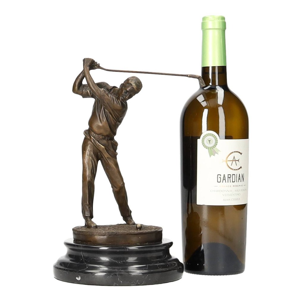 Αγαλματίδιο - Golf player - Μπρούντζος, Μάρμαρο #1.0