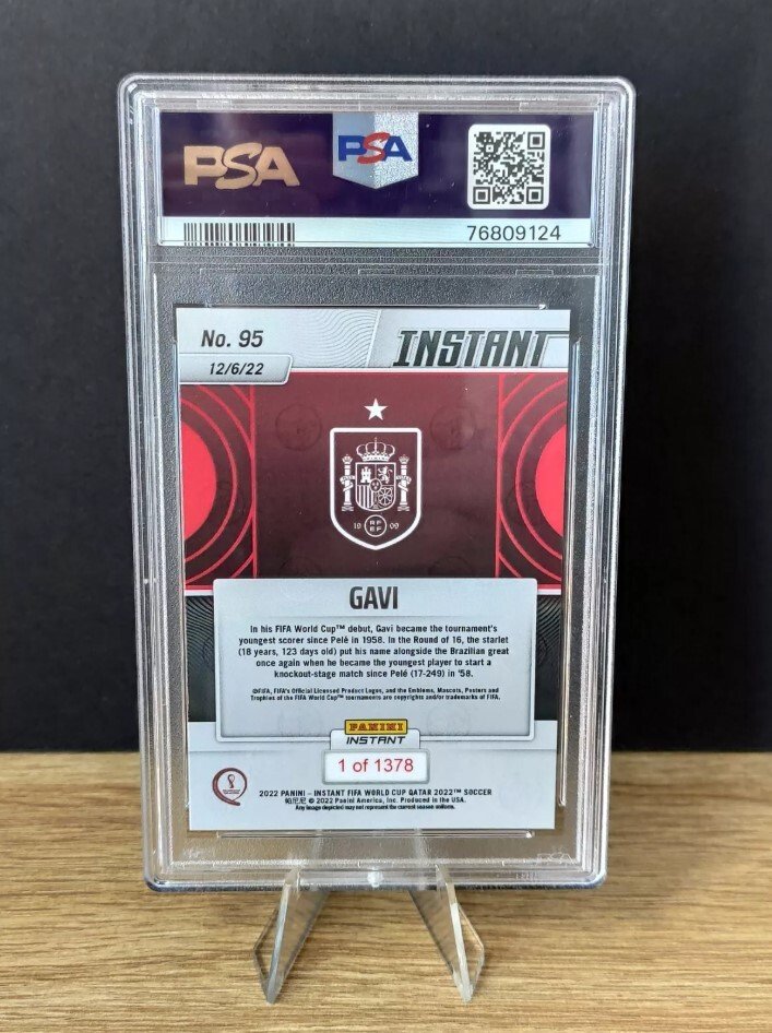 2022 Panini Instant World Cup Gavi #95 rookie - PSA 10 - 1 Graded card #1.0