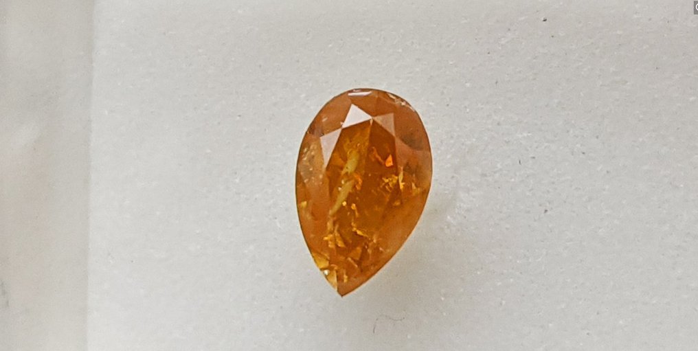 χωρίς τιμή ασφαλείας - 1 pcs Διαμάντι  (Φυσικού χρώματος)  - 0.32 ct - Fancy Πορτοκαλί - I1 - International Gemological Institute (IGI) #1.0