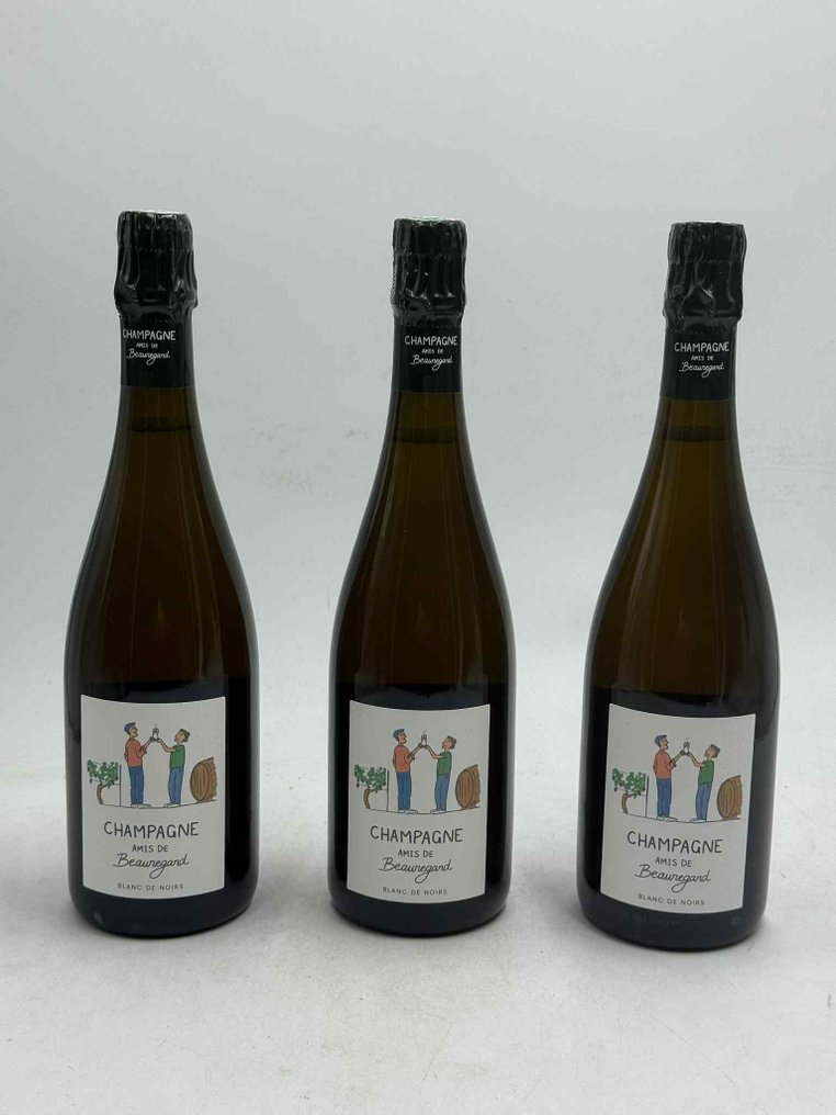 Amis de Beauregard - Champán Blanc de Noirs, Extra Brut - 3 Botella (0,75 L) #1.0
