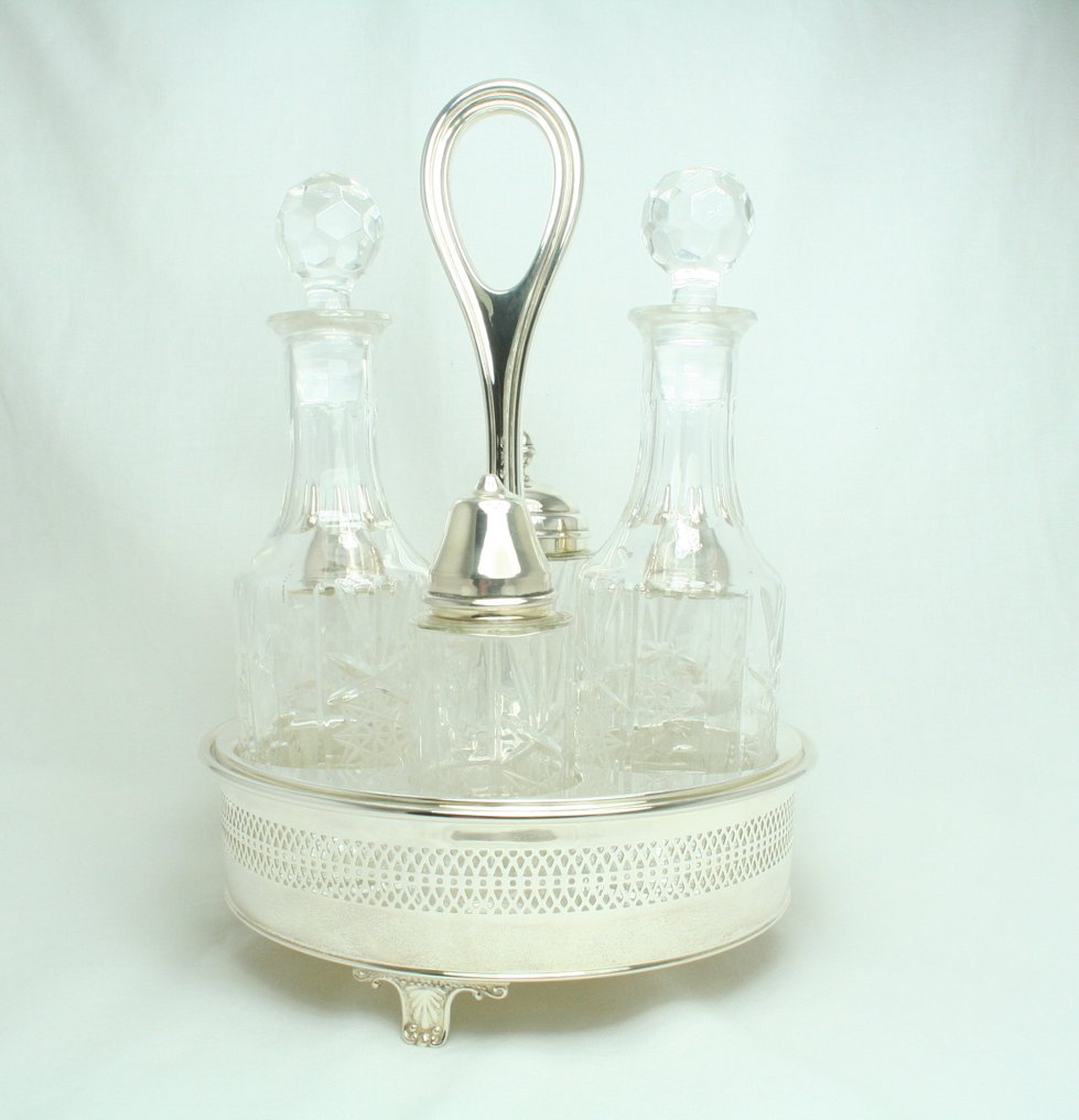 Greggio - Menage (7) - .800 Silber - Gewürzhalter-Set #3.2