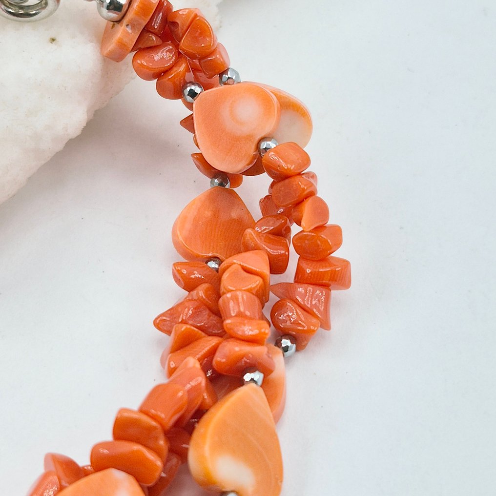 Corallo di sangue - Argento - Bracciale - CORALLO MEDITERRANEO #1.0