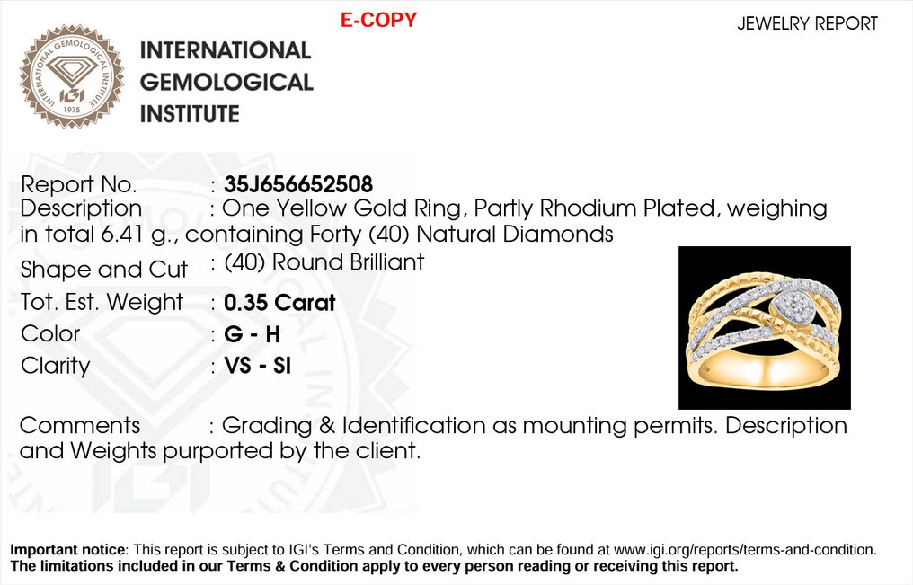 戒指 - 18 克拉 黃金, 部分镀铑 -  0.35ct. tw. 鉆石 (天然) - 鉆石 - Maison d'Anvers #1.0