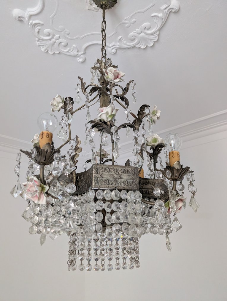 枝形吊灯 - 水晶 - Roselline陶瓷 #1.0