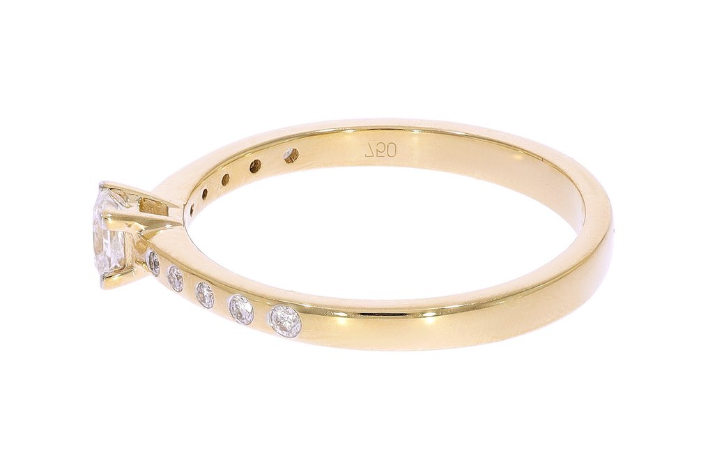 Δαχτυλίδι - 18 καράτια Κίτρινο χρυσό, Επενδυμένο με ρουθήνιο -  0.33ct. tw. Διαμάντι (Φυσικό) - Διαμάντι - Maison d'Anvers #2.1