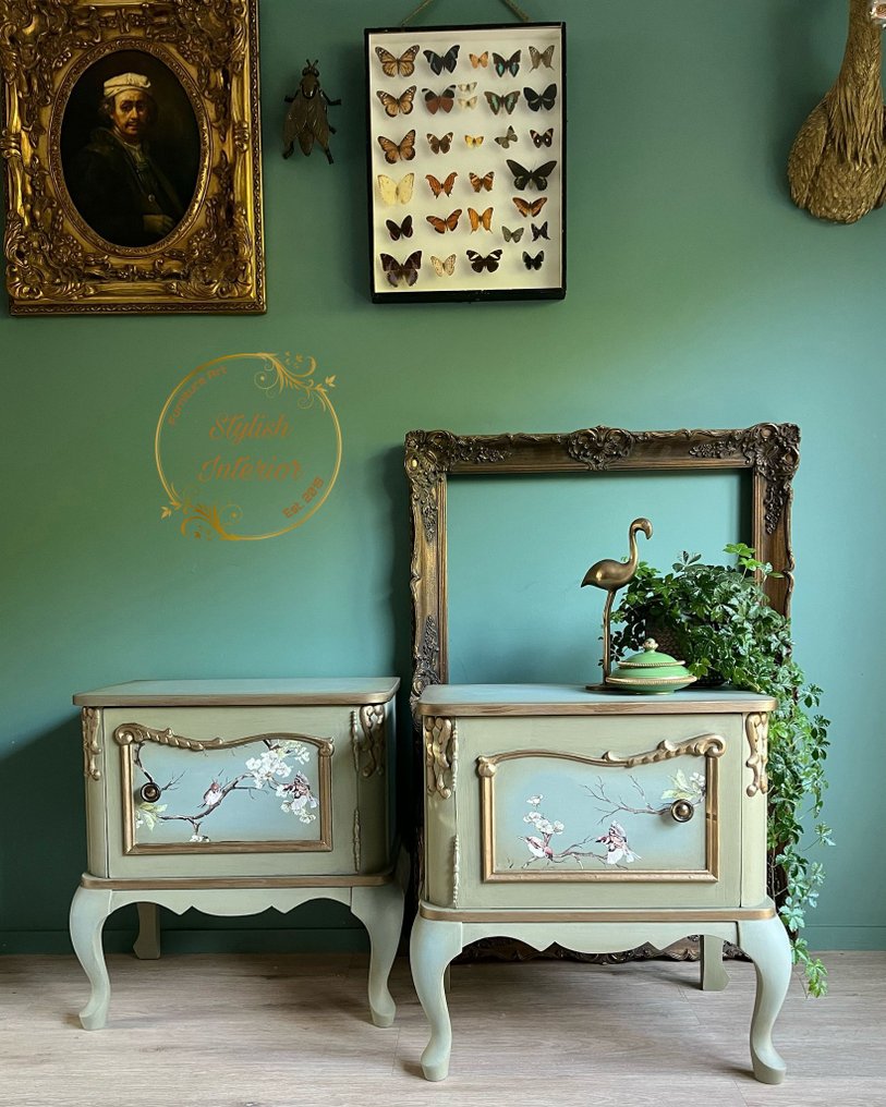 Stylish Interior - Nightstand (2) - Wood #1.0