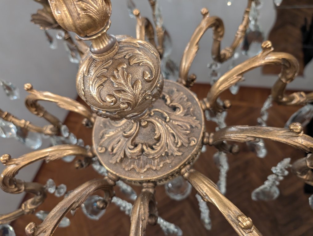 lamp art m.d. - 枝形吊灯 - 黄铜色 - 巨大的10盏灯 #2.1