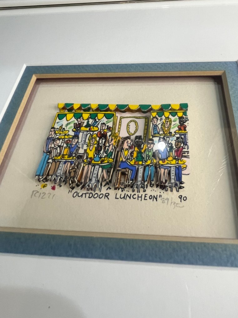 James Rizzi (1950-2011) - Outdoor Luncheon - Catawiki