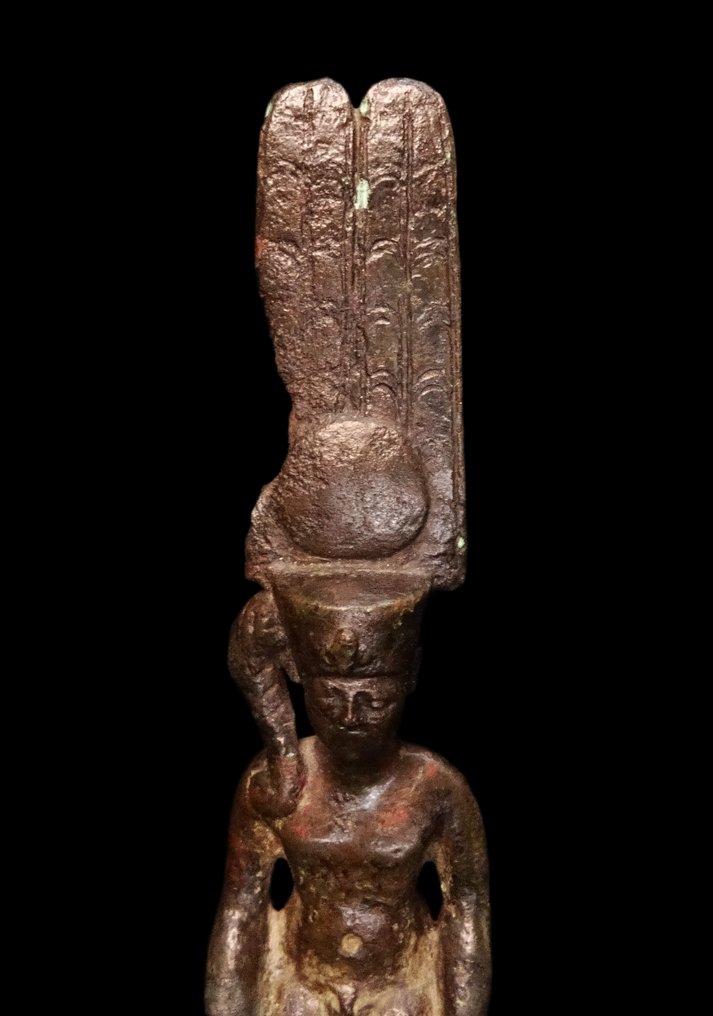 Antigo Egito, Pré-dinástico - Harpocrate em bronze usando a coroa de Hamon - 664/332 a.C. #4.3