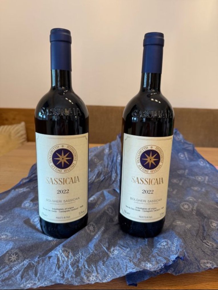 2022 Tenuta San Guido, Sassicaia - Super Tuscans - 2 Flasker (0,75 L) #1.0