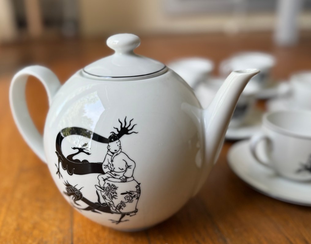 Tintin - 13 Various merchandise objects - Le Lotus bleu - porcelaine Axis Service de café / thé - 1992 #2.1