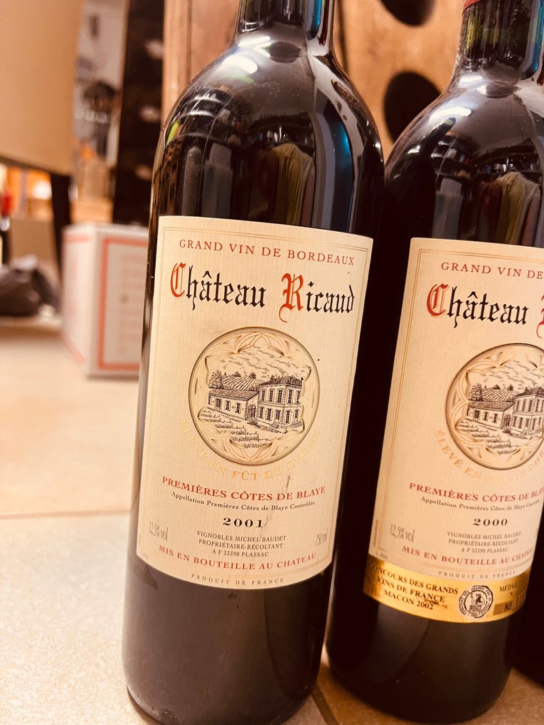 1994 1995, 1996, 1999, 2000 & 2001 Chateau Ricaud - Bordeaux - 6 Sticle (0.75L) #1.0