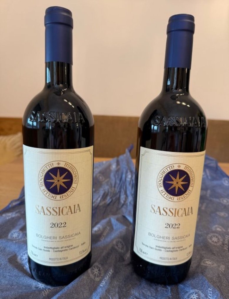 2022 Tenuta San Guido, Sassicaia - Super Tuscans - 2 Flasker (0,75 L) #1.0