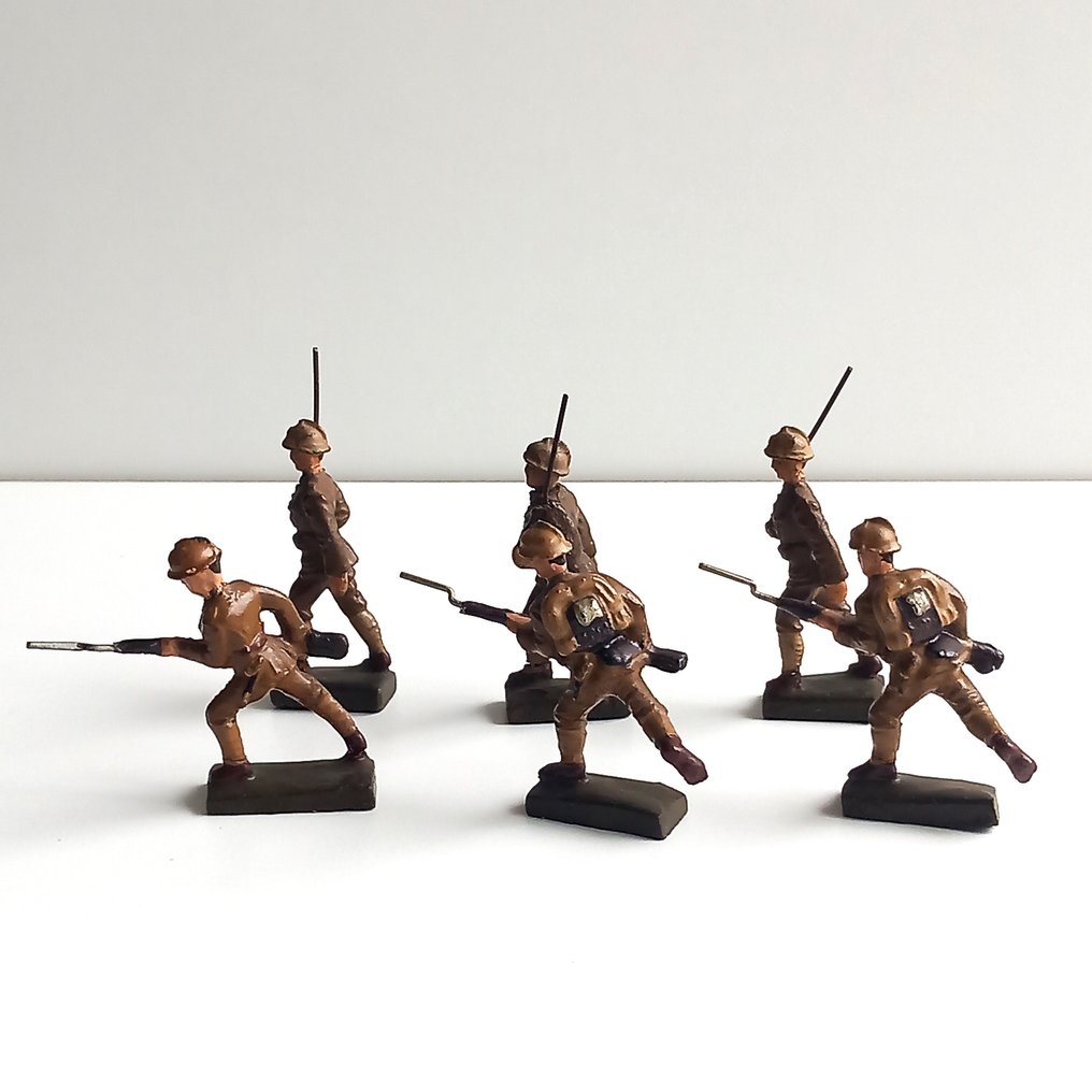 Lineol, Comansi, Hachette, Cherilea, Reamsa - Φιγούρα - Lot miniatuursoldaten Lineol en andere  (18) - Σύνθετο, Χάλυβας, Μόλυβδος, Πλαστικό #1.0
