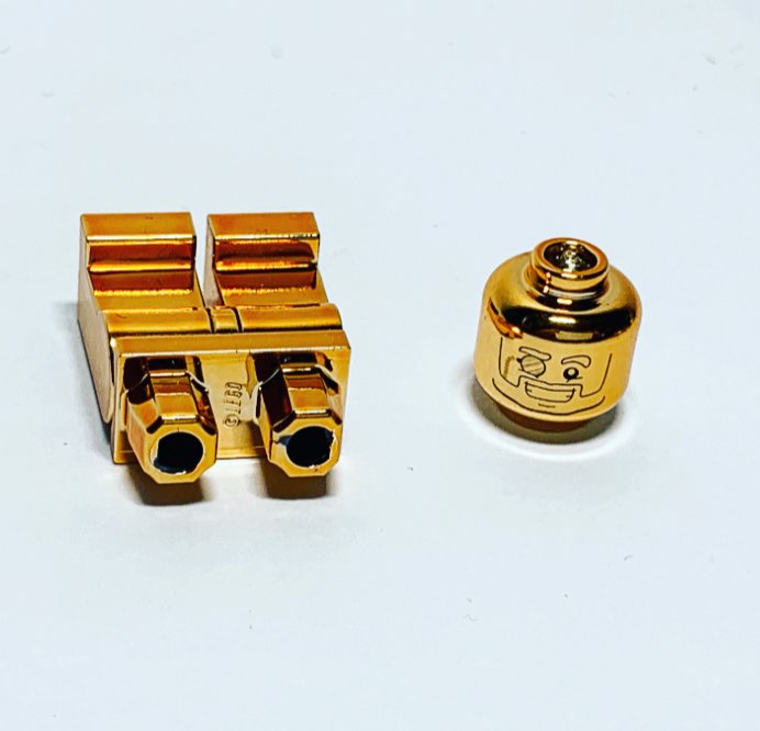 LEGO Minifigure - Minifigures - Chrome Silver Mr Gold Mr Bronze official customized Lego parts!! #4.3