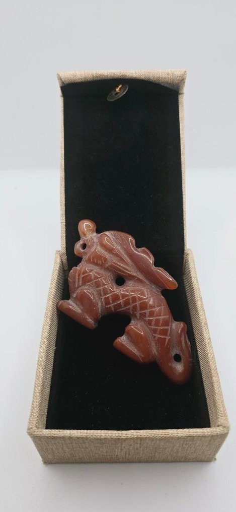 Hongshan-Drachenamulett - Zieht Geld und gutes Glück an - Amulett - Reichtum-Amulett #3.2