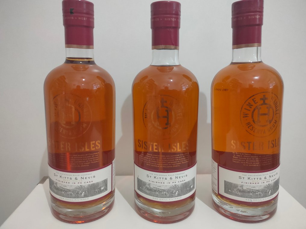 Sister Isles The Haciendas Rhum Company - Wine Barrel Reserva - PX Cask Finish  - 70cl - 3 bottles #1.0