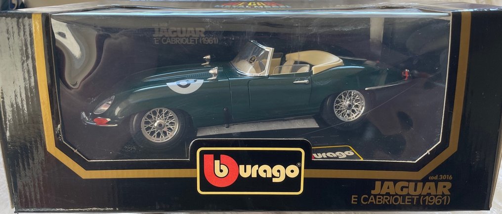 Bburago 1:18 - Αυτοκίνητο μοντελισμού - Jaguar E Cabriolet (1961) - Αριθμός εκκίνησης 18 #3.2
