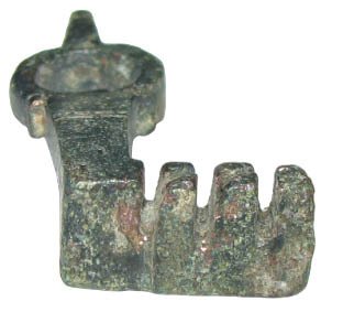 Ancient Roman bronze keychain - 40 mm - 1st/3rd centuries AD - large patina Metal Keyring - 40 mm (No reserve price) #1.0