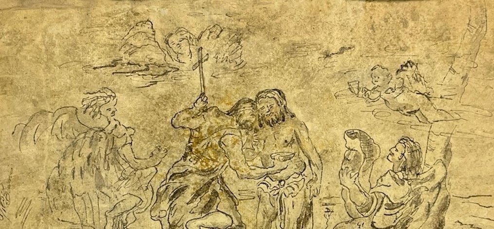 Pietro Bracci (1700-1773) - Battesimo di Cristo #2.1