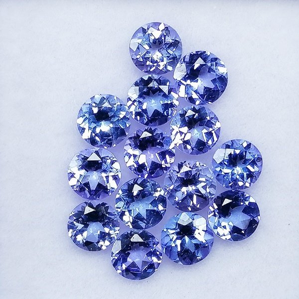 14 pcs Blue Tanzanite - 2.49 ct - Instituto Gemólogico Español (IGE) #4.3