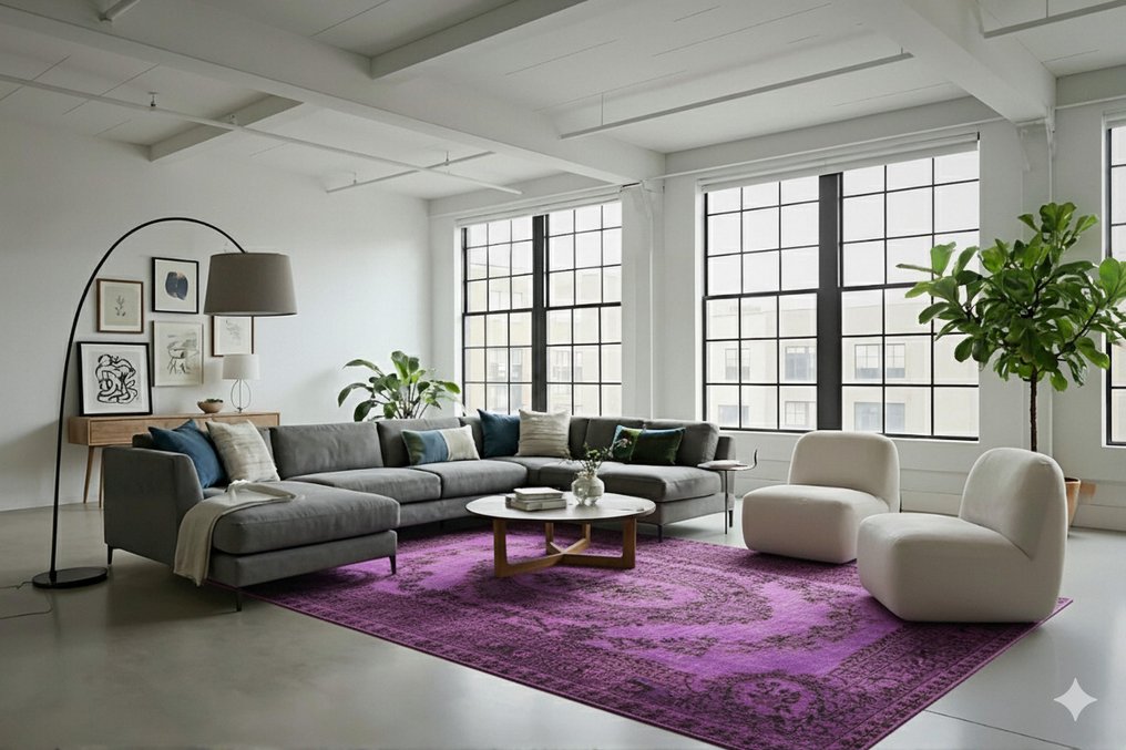 Μωβ vintage - Χαλί - 280 cm - 190 cm - με πιστοποιητικό #2.1