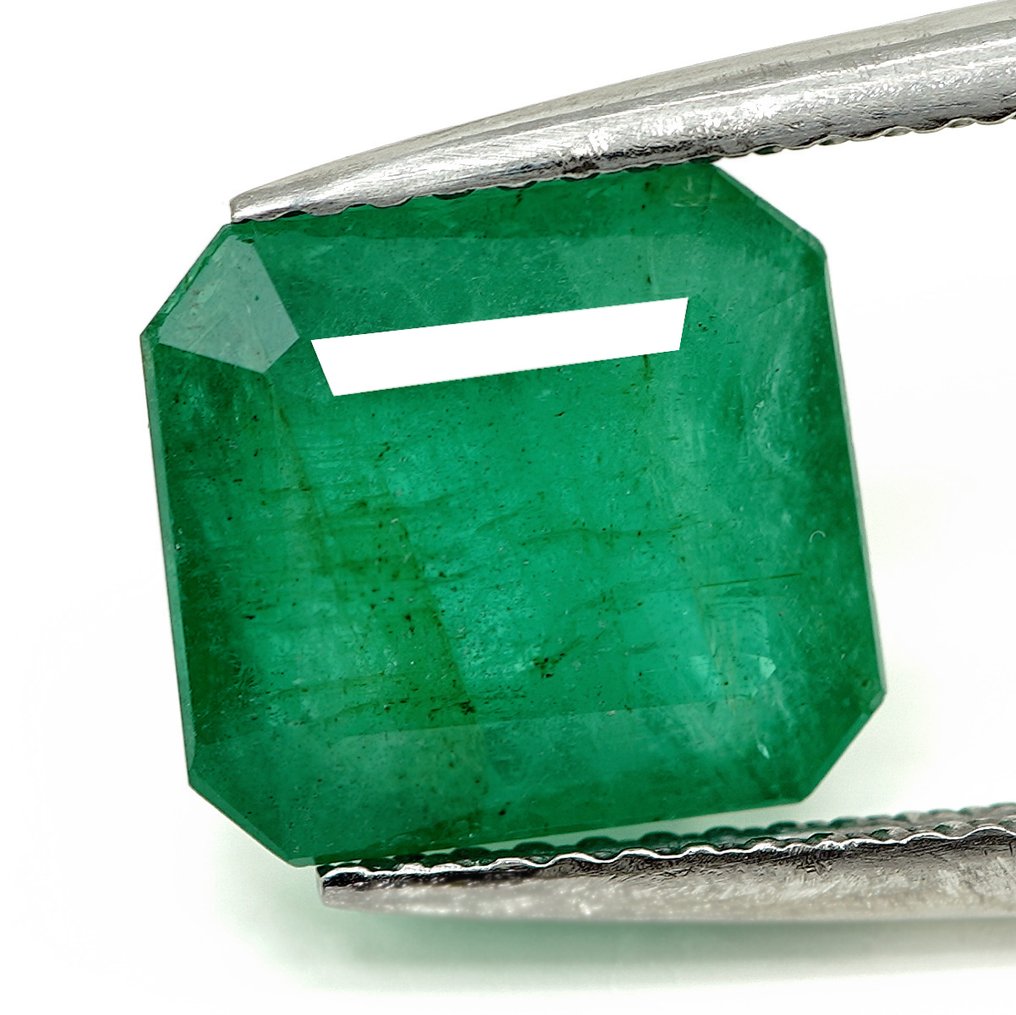 1 pcs  綠色 祖母綠  - 4.10 ct - Bellerophon Gemlab #2.1