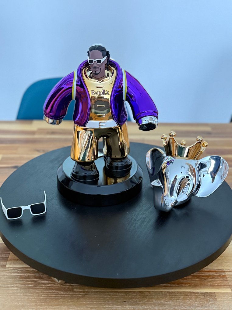 Vincent Faudemer - Sculpture, BABOLEX Snoop Dogg -  #441/7000 copies - 30 cm - Resin, Chrome plated - 2023 #1.0