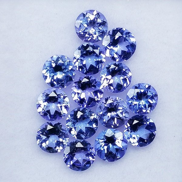 14 pcs Blue Tanzanite - 2.49 ct - Instituto Gemólogico Español (IGE) #2.1