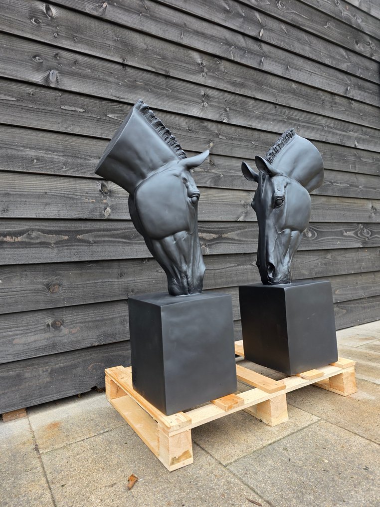 Άγαλμα, XL Set Horse Heads - 95 cm - mgo - 2025 #2.1