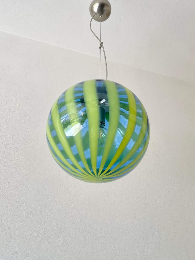 MIMU interior - 吊灯 - Murano Trasparenze 蓝色/黄色 - Murano玻璃棒效果 #3.2