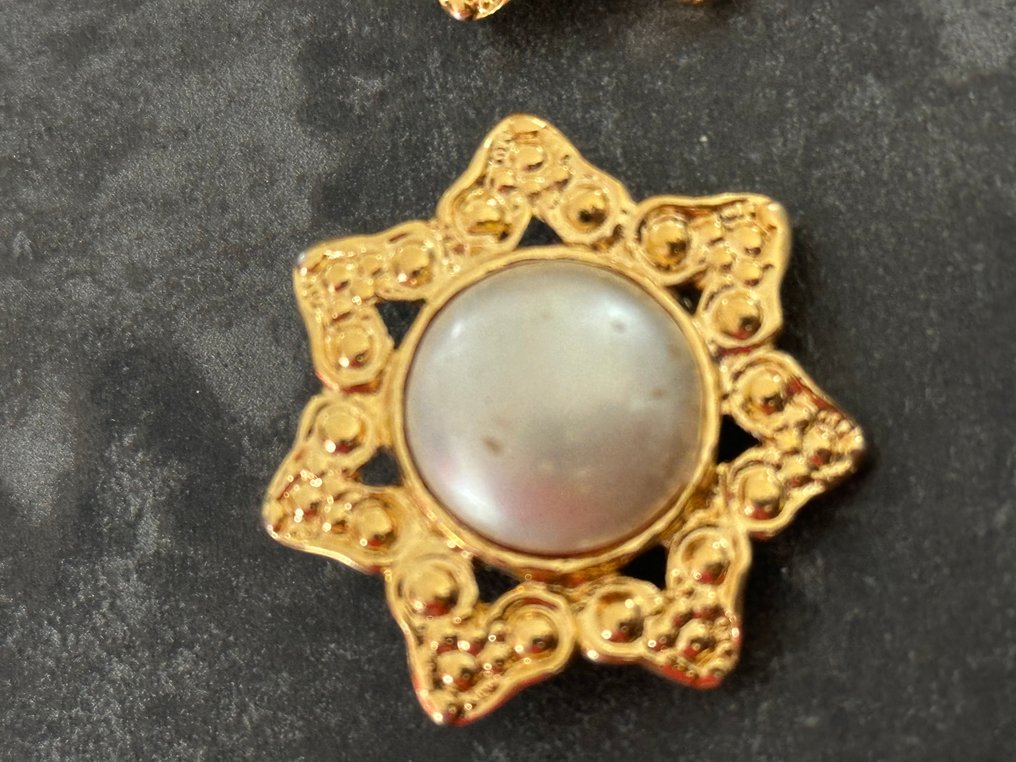 Chanel - Bañado en oro - Pendientes ascendentes #2.1