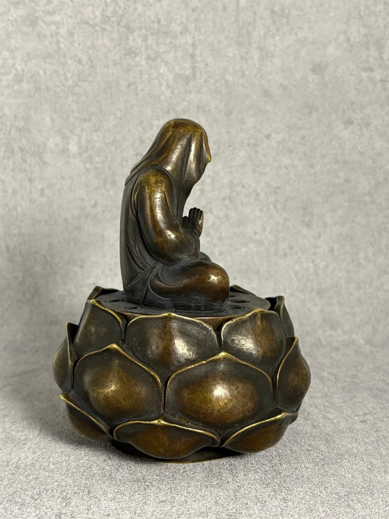 Monnik 莲花 香炉 - 青銅色 - 中國 - 20世紀末 #2.1