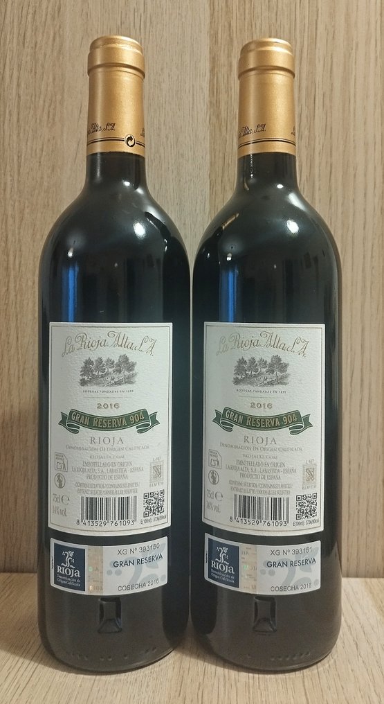 2016 La Rioja Alta, 904 - Ριόχα Gran Reserva - 2 Bottles (0.75L) #1.0