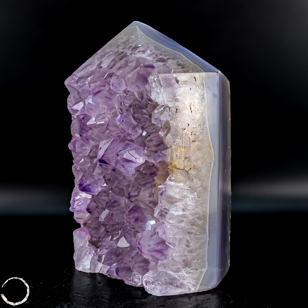 Φυσικός αμέθοδος οβελίσκος με χαλαζία από τη Βραζιλία – αριστούργημα της φύσης σε υψηλότερη Οβελίσκος- 1302.37 g #2.1