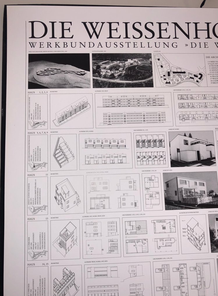 BAUHAUSARCHITEKTUR - Die Weißenhofsiedlung. Werkbundausstellung "Die Wohnung", Stuttgart 1927. #4.3