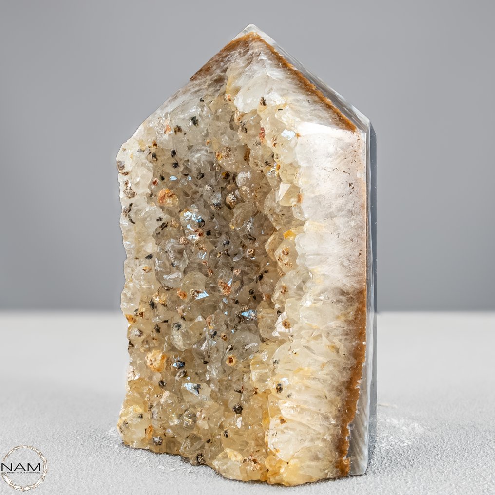 天然玛瑙方尖晶石水晶来自巴西——大自然的杰作，品质最高。 方尖碑- 860.58 g #3.2