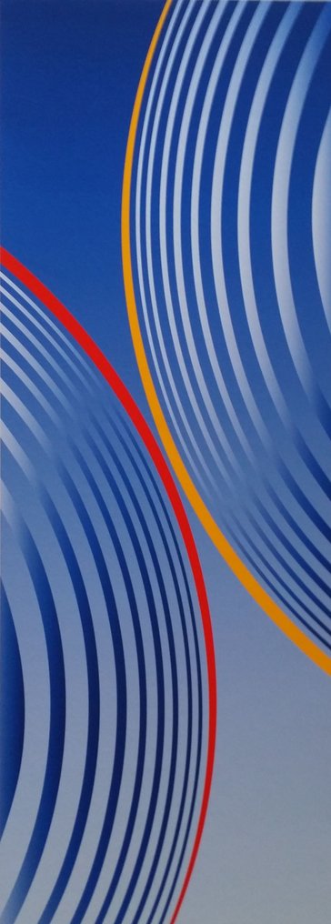 Friedrich Geiler (1944) - Untitled - glicée, handsigned and numb. / OP ART / 2021 #4.3