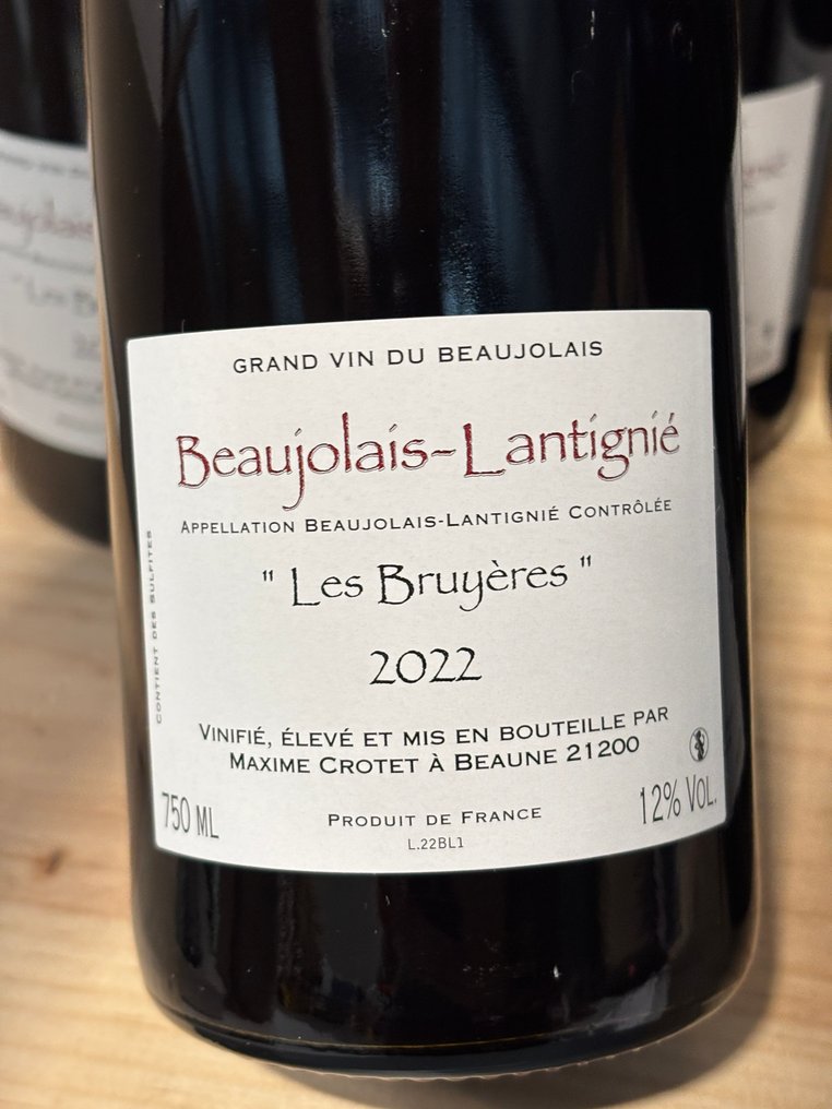2022 Maxime Crotet - "Les Bruyères" - Beaujolais-Lantignié - 6 Bottles (0.75L) #4.3