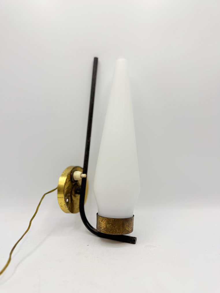 壁燈 (2) - 木, 鐵, 黃銅, 玻璃 - 瑞典设计 #3.2